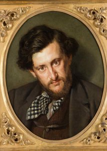 Portret van Georges Lafenestre 1837-1919, 1865 door Marcellin Gilbert Desboutin