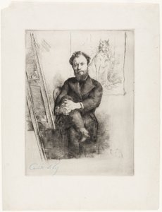 Portret van Vicomte Ludovic Napoléon Lepic door Marcellin Gilbert Desboutin