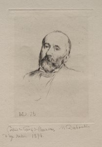 Puvis de Chavannes door Marcellin Gilbert Desboutin