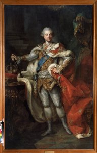 Portret van Stanislaw II August Poniatowski, koning en groothertog van het Pools-Litouwse Gemenebest (1732-1798) door Marcello Bacciarelli