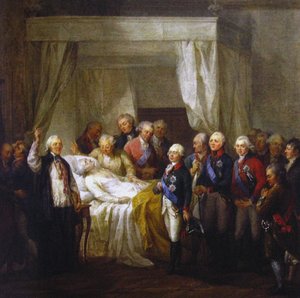 De Dood van Stanislaw II August Poniatowski, na 1798 door Marcello Bacciarelli