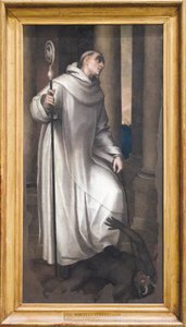 St Bernardus Verplettert een Demon door Marcello Venusti