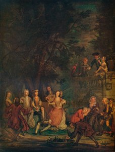 Een Gesprekstuk, ca. 1700, 1931 door Marcellus Laroon the Younger