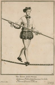 Bartholomew Fair, Londen: De beroemde Nederlandse vrouw in 1687 door Marcellus the Elder Laroon