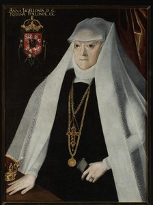 Portret van Anna Jagiellon (1523-1596), koningin van Polen door Marcin Kober