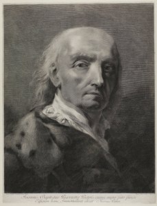 Portret van de schilder Giovanni Battista Piazzetta door Marco Alvise Pitteri