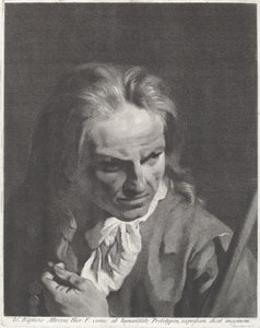 Een Heer Pelgrim met een Rozenkrans door Marco Alvise Pitteri after Giovanni Battista Piazzetta