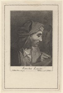 Sanctus Lucas door Marco Alvise Pitteri after Giovanni Battista Piazzetta