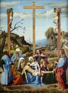 De klaagzang over de dode Christus door Marco Basaiti