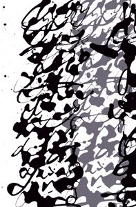 Asemisch schrijven, 2014 (inkt op papier)