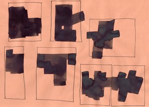 Zonder titel, 2014 (grafiet en inkt op papier) door Marco Campedelli