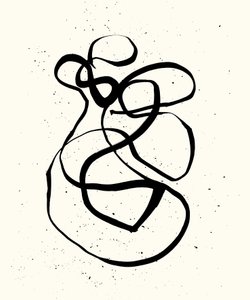 Trilling_03, 2023 (inkt op papier) door Marco Campedelli
