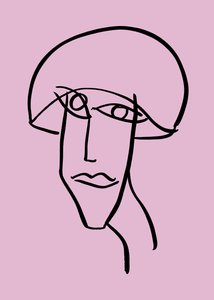 Vrouw, 2019 (inkt op papier) door Marco Campedelli