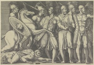 Trajanus vechtend met Daciërs