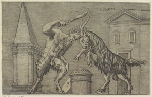 Sater en ram in gevecht door Marco Dente