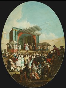 Een Italiaanse Komedie in Verona, 1772 door Marco Marcola