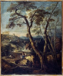 Landschap: Caprice door Marco Ricci