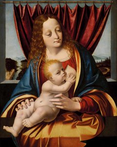Madonna en Kind door Marco d Oggiono