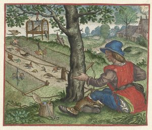 Fabel van de vogelaar door Marcus Gheeraerts (I)