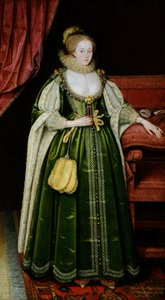 Portret van een dame door Marcus Gheeraerts