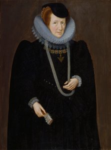 Portret van een vrouw, waarschijnlijk Mary, Lady Scudamore door Marcus Gheeraerts the Younger