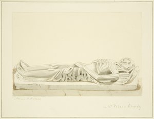 Beeld op een monument in St. Peter