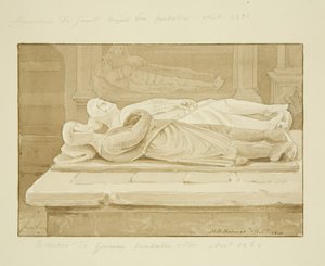 Monument van de Gourney en Gaunt in het oostelijke uiteinde van het zuidelijke schip van St. Mark