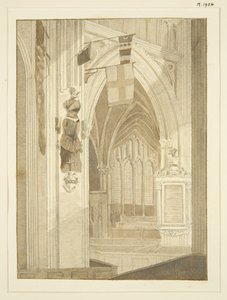 Monument van Penn, banieren, enz., in St. Mary Redcliffe