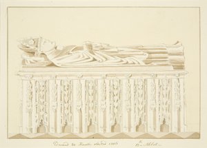 Graf van abt Knowles in de kathedraal van Bristol door Marcus H. Homes