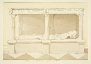 Graf van bisschop Paul Bush in de kathedraal van Bristol door Marcus H. Homes