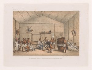 Bezoek aan prins Ratsiba en bloedeed ceremonie door Marcus Jacob Goedkind