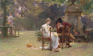 Twee is gezelschap, drie is geen, c.1892 door Marcus Stone
