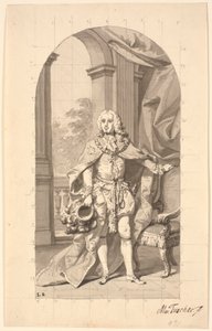 Amtmand "Gehejmeråd i Tønder" Frederik Wilhelm Holstein als ridder in ordedracht