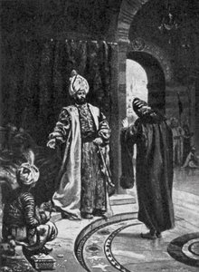 Joseph Nasi voor Selim (litho) door Margaret (after) Dovaston