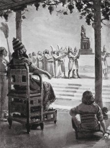 Nieuwjaarsdag in Babylon, 680 voor Christus (litho)