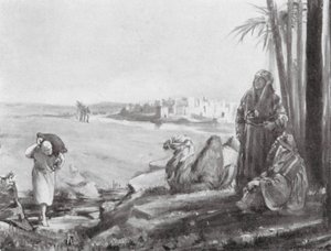 De stad Susa (litho) door Margaret (after) Dovaston
