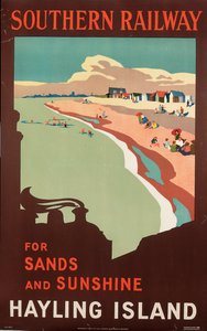 Hayling Island, poster voor Southern Railway