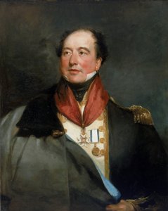 Portret van kapitein Sir Christopher Cole, ca. 1820-24 door Margaret Sarah (1793 1872) Carpenter