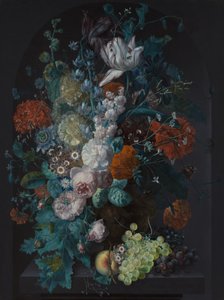 Een vaas met bloemen, 1716 door Margareta Haverman