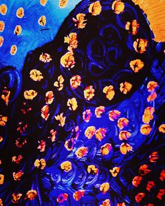 De Dame in Blauw door Margareta Uliarte