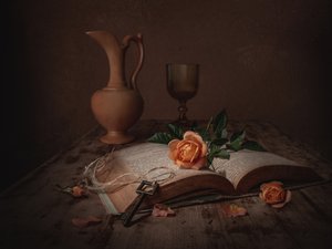 Dark Academia Rozenboek door Margareth Perfoncio