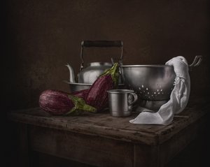 Stilleven in de Moody Kitchen door Margareth Perfoncio