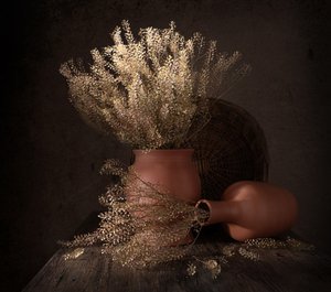 Rustieke gedroogde bloemen