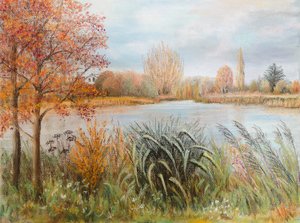 Rivier de Theems bij Windsor, 2022 door Margo Starkey