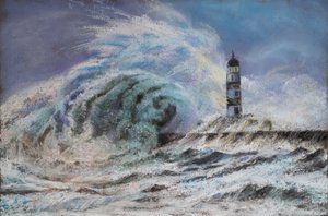 Stormachtige Zee door Margo Starkey