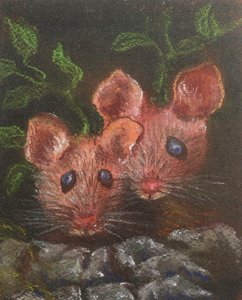 Twee kleine muizen