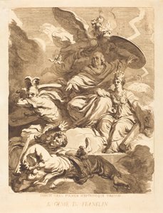 De Geest van Franklin door Marguerite Gérard after Jean Honoré Fragonard