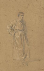 Academische studie van een mannelijk figuur