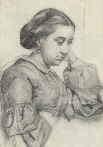 Borstbeeld van een Jonge Dame