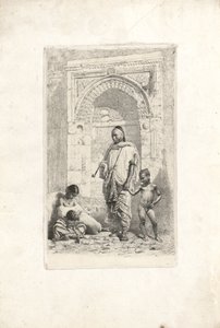 Marokkaanse familie door Marià Fortuny Marsal